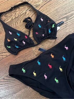 Ralph Lauren Multicolored Pony Bikini